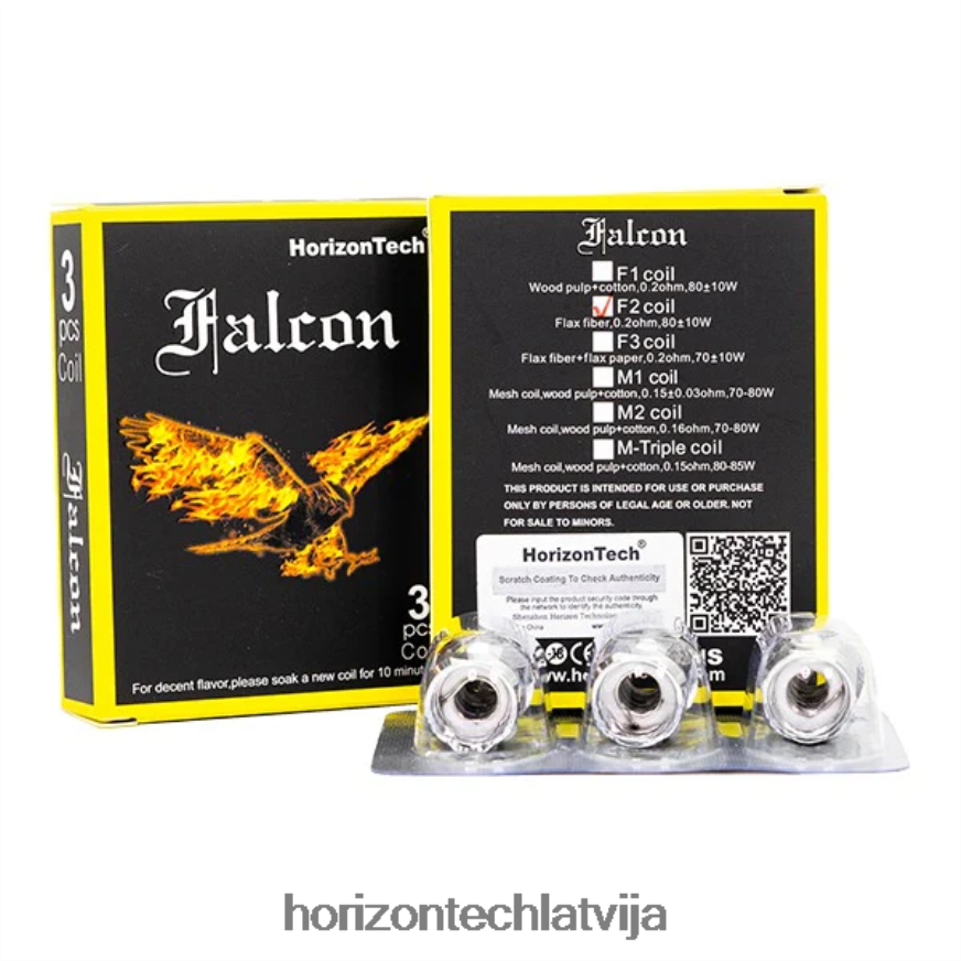 Horizon Tech Vape - HorizonTech Falcon spoles (3 iepakojumi) f2 spole 0,2 omi BV24P8160