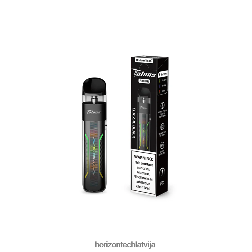 Horizon Tech Vape - HorizonTech Talons pod sistēma klasisks melns BV24P820