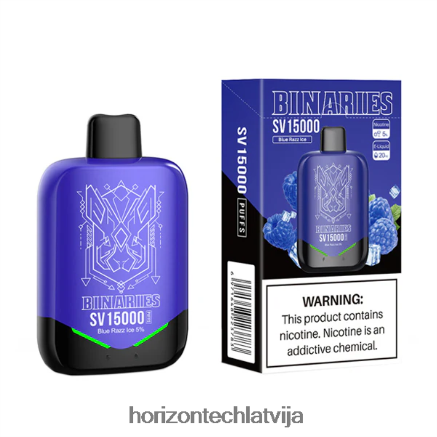 HorizonTech Vape Latvija - HorizonTech Binaries Cabin vienreizējās lietošanas sv zils razz ledus BV24P887