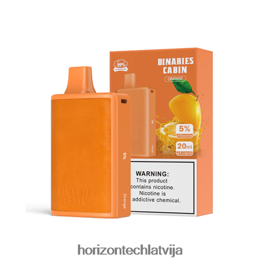 Horizon Tech Company - HorizonTech Binaries Cabin vienreizējās lietošanas 20ml apelsīns BV24P863