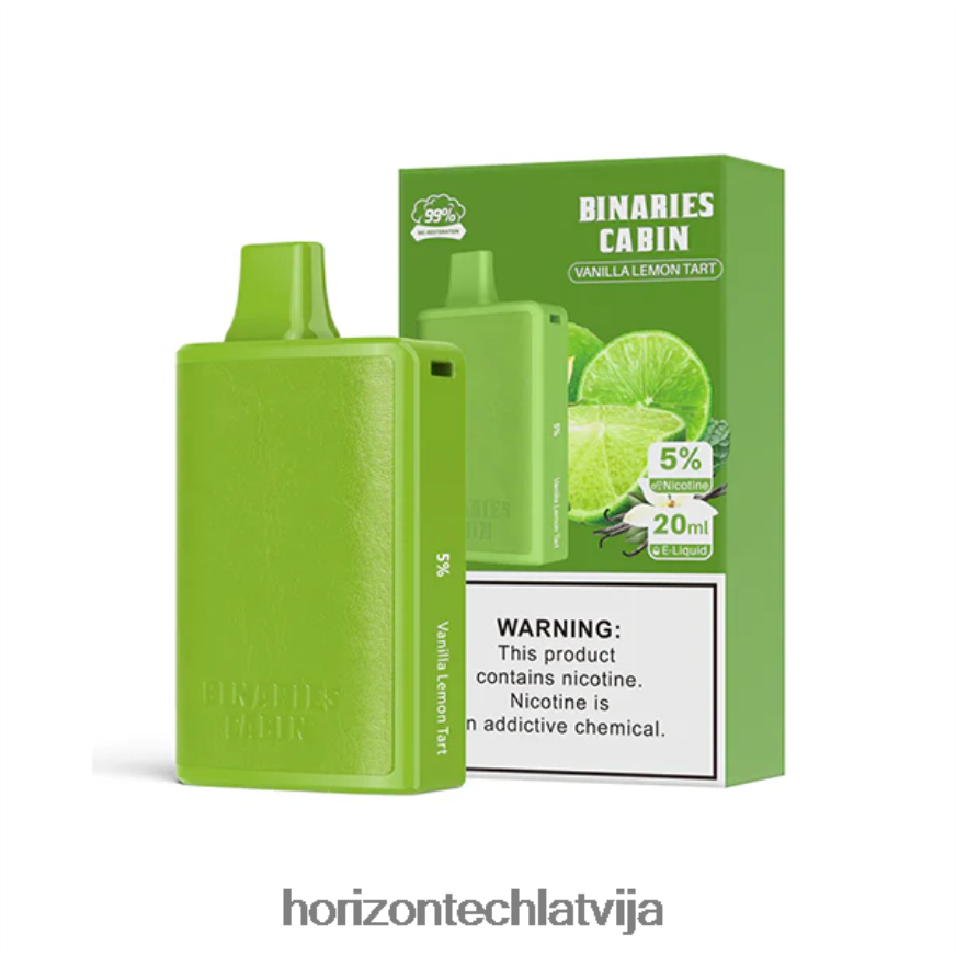 Horizon Tech Company - HorizonTech Binaries Cabin vienreizējās lietošanas 20ml vaniļas citrona tarte BV24P870