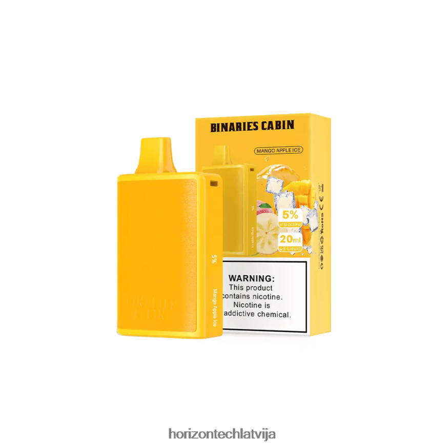 Horizon Tech Vape - HorizonTech Binaries Cabin vienreizējās lietošanas 20ml mango ābolu ledus BV24P883