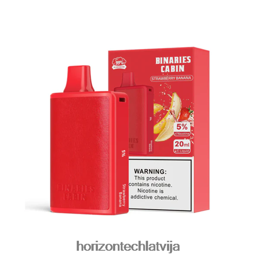 Horizon Tech Vape - HorizonTech Binaries Cabin vienreizējās lietošanas 20ml zemeņu banāns BV24P869